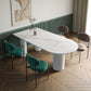 Contemporary Dining Table Sintered Stone Dining Table with 3 White Legs for Dining Clearhalo ' dining_table' 'Dining Tables & Seating' 'Dining Tables' 'furn' 'furn_dining_table' 'Furniture' 'furniture_dining_table' 'Kitchen & Dining Furniture' 'kitchen&dining_furn' 'kitchen' 'kitchen_dining_table' 3578432
