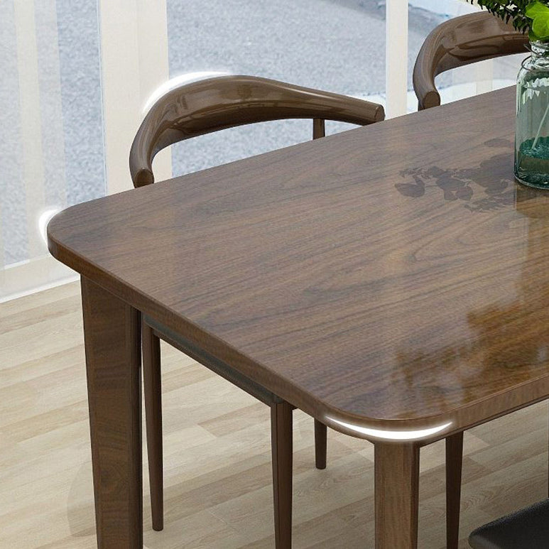 Contemporary Style Solid Wood Rectangle Dining Table 4 Legs Table for Home Clearhalo ' dining_table' 'Dining Tables & Seating' 'Dining Tables' 'Furniture' 'furniture_dining_table' 'Kitchen & Dining Furniture' 'kitchen&dining_furn' 'kitchen' 'kitchen_dining_table' 3578441