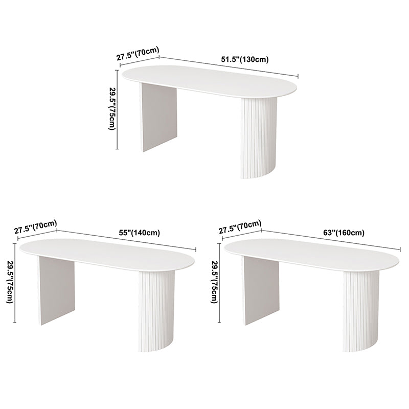 Solid Wood Contemporary Free Form Dining Table Marble Top Table for Dining Room Clearhalo ' dining_table' 'Dining Tables & Seating' 'Dining Tables' 'Furniture' 'furniture_dining_table' 'Kitchen & Dining Furniture' 'kitchen&dining_furn' 'kitchen' 'kitchen_dining_table' 3578452