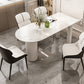 Contemporary Dining Table Sintered Stone Table with 3 White Legs for Dining Clearhalo ' dining_table' 'Dining Tables & Seating' 'Dining Tables' 'Furniture' 'furniture_dining_table' 'Kitchen & Dining Furniture' 'kitchen&dining_furn' 'kitchen' 'kitchen_dining_table' 3578475