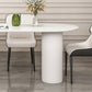 Contemporary Dining Table Sintered Stone Table with 3 White Legs for Dining Clearhalo ' dining_table' 'Dining Tables & Seating' 'Dining Tables' 'Furniture' 'furniture_dining_table' 'Kitchen & Dining Furniture' 'kitchen&dining_furn' 'kitchen' 'kitchen_dining_table' 3578478