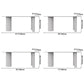 Contemporary Dining Table Sintered Stone Table with 3 White Legs for Dining Clearhalo ' dining_table' 'Dining Tables & Seating' 'Dining Tables' 'Furniture' 'furniture_dining_table' 'Kitchen & Dining Furniture' 'kitchen&dining_furn' 'kitchen' 'kitchen_dining_table' 3578480