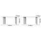 Contemporary Dining Table Sintered Stone Table with 3 White Legs for Dining Clearhalo ' dining_table' 'Dining Tables & Seating' 'Dining Tables' 'Furniture' 'furniture_dining_table' 'Kitchen & Dining Furniture' 'kitchen&dining_furn' 'kitchen' 'kitchen_dining_table' 3578481