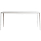 Modern White Rectangle Shape Dining Table Sintered Stone Kitchen Dining Table with 4 Legs Base Clearhalo ' dining_table' 'Dining Tables & Seating' 'Dining Tables' 'Furniture' 'furniture_dining_table' 'Kitchen & Dining Furniture' 'kitchen&dining_furn' 'kitchen' 'kitchen_dining_table' 3578486