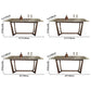 Sintered Stone Modern Rectangle Dining Table Grey Stone Top Table with Trestle Base Clearhalo ' dining_table' 'Dining Tables & Seating' 'Dining Tables' 'Furniture' 'furniture_dining_table' 'Kitchen & Dining Furniture' 'kitchen&dining_furn' 'kitchen' 'kitchen_dining_table' 3578517