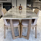 Sintered Stone Modern Rectangle Dining Table Grey Stone Top Table with Trestle Base Clearhalo ' dining_table' 'Dining Tables & Seating' 'Dining Tables' 'Furniture' 'furniture_dining_table' 'Kitchen & Dining Furniture' 'kitchen&dining_furn' 'kitchen' 'kitchen_dining_table' 3578519