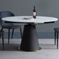 Modern Style Sintered Stone Dining Table White Round Table with Pedestal Clearhalo ' dining_table' 'Dining Tables & Seating' 'Dining Tables' 'Furniture' 'furniture_dining_table' 'Kitchen & Dining Furniture' 'kitchen&dining_furn' 'kitchen' 'kitchen_dining_table' 3578525