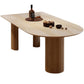 Contemporary Dining Table Pine Solid Wood Table with 3 Legs for Kitchen Dinner Dining Room Clearhalo ' dining_table' 'Dining Tables & Seating' 'Dining Tables' 'Furniture' 'furniture_dining_table' 'Kitchen & Dining Furniture' 'kitchen&dining_furn' 'kitchen' 'kitchen_dining_table' 3578537
