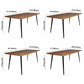 Minimalist Solid Wood Rectangle Shape Dining Table Brown Kitchen Dining Table with 4 Legs Base Clearhalo ' dining_table' 'Dining Tables & Seating' 'Dining Tables' 'furn' 'furn_dining_table' 'Furniture' 'furniture_dining_table' 'Kitchen & Dining Furniture' 'kitchen&dining_furn' 'kitchen' 'kitchen_dining_table' 3578562