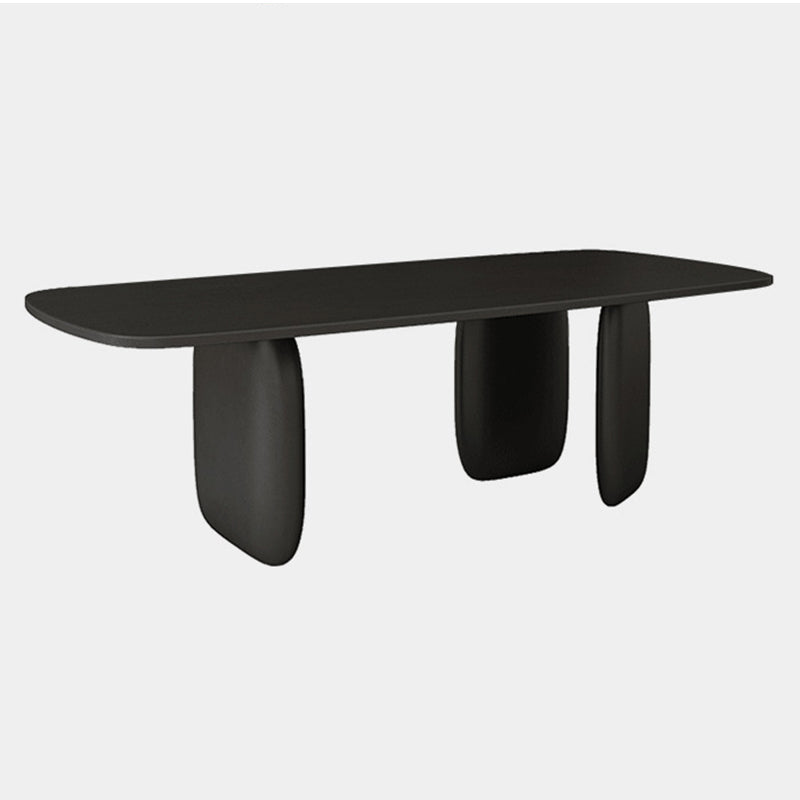 Solid Wood Rectangle Dining Table Modern Contemporary Kitchen Wood Table with 3 Legs Clearhalo ' dining_table' 'Dining Tables & Seating' 'Dining Tables' 'furn' 'furn_dining_table' 'Furniture' 'furniture_dining_table' 'Kitchen & Dining Furniture' 'kitchen&dining_furn' 'kitchen' 'kitchen_dining_table' 3578574