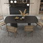 Solid Wood Rectangle Dining Table Modern Contemporary Kitchen Wood Table with 3 Legs Clearhalo ' dining_table' 'Dining Tables & Seating' 'Dining Tables' 'furn' 'furn_dining_table' 'Furniture' 'furniture_dining_table' 'Kitchen & Dining Furniture' 'kitchen&dining_furn' 'kitchen' 'kitchen_dining_table' 3578578