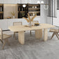Solid Wood Rectangle Dining Table Modern Contemporary Kitchen Wood Table with 3 Legs Clearhalo ' dining_table' 'Dining Tables & Seating' 'Dining Tables' 'furn' 'furn_dining_table' 'Furniture' 'furniture_dining_table' 'Kitchen & Dining Furniture' 'kitchen&dining_furn' 'kitchen' 'kitchen_dining_table' 3578579