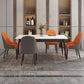 Modern Style Sintered Stone Dining Table White Rectangle Table with Metal Base for Home Use Clearhalo ' dining_table' 'Dining Tables & Seating' 'Dining Tables' 'furn' 'furn_dining_table' 'Furniture' 'furniture_dining_table' 'Kitchen & Dining Furniture' 'kitchen&dining_furn' 'kitchen' 'kitchen_dining_table' 3578615