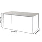 Contemporary Sintered Stone Top White Dining Table Rectangle Shape Dining Table with 4 Legs Base Clearhalo ' dining_table' 'Dining Tables & Seating' 'Dining Tables' 'Furniture' 'furniture_dining_table' 'Kitchen & Dining Furniture' 'kitchen&dining_furn' 'kitchen' 'kitchen_dining_table' 3578625