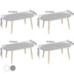 Contemporary Oval Dining Table Sintered Stone Dining Table with 4 Metal Legs for Dining Room Clearhalo ' dining_table' 'Dining Tables & Seating' 'Dining Tables' 'Furniture' 'furniture_dining_table' 'Kitchen & Dining Furniture' 'kitchen&dining_furn' 'kitchen' 'kitchen_dining_table' 3578637