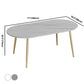 Contemporary Oval Dining Table Sintered Stone Dining Table with 4 Metal Legs for Dining Room Clearhalo ' dining_table' 'Dining Tables & Seating' 'Dining Tables' 'Furniture' 'furniture_dining_table' 'Kitchen & Dining Furniture' 'kitchen&dining_furn' 'kitchen' 'kitchen_dining_table' 3578638