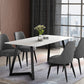 Simplicity Dining Table Rectangular Sintered Stone Table with Metallic Base Clearhalo ' dining_table' 'Dining Tables & Seating' 'Dining Tables' 'furn' 'furn_dining_table' 'Furniture' 'furniture_dining_table' 'Kitchen & Dining Furniture' 'kitchen&dining_furn' 'kitchen' 'kitchen_dining_table' 3578645