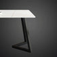 Simplicity Dining Table Rectangular Sintered Stone Table with Metallic Base Clearhalo ' dining_table' 'Dining Tables & Seating' 'Dining Tables' 'furn' 'furn_dining_table' 'Furniture' 'furniture_dining_table' 'Kitchen & Dining Furniture' 'kitchen&dining_furn' 'kitchen' 'kitchen_dining_table' 3578649