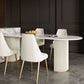 Metal Contemporary Free Form Dining Table Sintered Stone Table for Dining Room Clearhalo ' dining_table' 'Dining Tables & Seating' 'Dining Tables' 'furn' 'furn_dining_table' 'Furniture' 'furniture_dining_table' 'Kitchen & Dining Furniture' 'kitchen&dining_furn' 'kitchen' 'kitchen_dining_table' 3578667