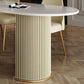 Metal Contemporary Free Form Dining Table Sintered Stone Table for Dining Room Clearhalo ' dining_table' 'Dining Tables & Seating' 'Dining Tables' 'furn' 'furn_dining_table' 'Furniture' 'furniture_dining_table' 'Kitchen & Dining Furniture' 'kitchen&dining_furn' 'kitchen' 'kitchen_dining_table' 3578672