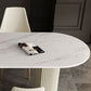 Metal Contemporary Free Form Dining Table Sintered Stone Table for Dining Room Clearhalo ' dining_table' 'Dining Tables & Seating' 'Dining Tables' 'furn' 'furn_dining_table' 'Furniture' 'furniture_dining_table' 'Kitchen & Dining Furniture' 'kitchen&dining_furn' 'kitchen' 'kitchen_dining_table' 3578673