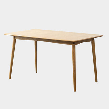 Contemporary Style Rectangle Dining Table Solid Wood Table with 4-foot Natural Without Chairs Clearhalo ' dining_table' 'Dining Tables & Seating' 'Dining Tables' 'furn' 'furn_dining_table' 'Furniture' 'furniture_dining_table' 'Kitchen & Dining Furniture' 'kitchen&dining_furn' 'kitchen' 'kitchen_dining_table' 3578686