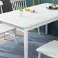 Minimalist Solid Wood Rectangle Shape Dining Table Kitchen Dining Table with 4 Legs Base Clearhalo ' dining_table' 'Dining Tables & Seating' 'Dining Tables' 'furn' 'furn_dining_table' 'Furniture' 'furniture_dining_table' 'Kitchen & Dining Furniture' 'kitchen&dining_furn' 'kitchen' 'kitchen_dining_table' 3578695