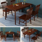 Minimalist Solid Wood Rectangle Shape Dining Table Kitchen Dining Table with 4 Legs Base Clearhalo ' dining_table' 'Dining Tables & Seating' 'Dining Tables' 'furn' 'furn_dining_table' 'Furniture' 'furniture_dining_table' 'Kitchen & Dining Furniture' 'kitchen&dining_furn' 'kitchen' 'kitchen_dining_table' 3578703