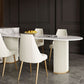 Metal Contemporary Free Form Dining Table Sintered Stone Table for Dining Room and Kitchen Clearhalo ' dining_table' 'Dining Tables & Seating' 'Dining Tables' 'furn' 'furn_dining_table' 'Furniture' 'furniture_dining_table' 'Kitchen & Dining Furniture' 'kitchen&dining_furn' 'kitchen' 'kitchen_dining_table' 3578707