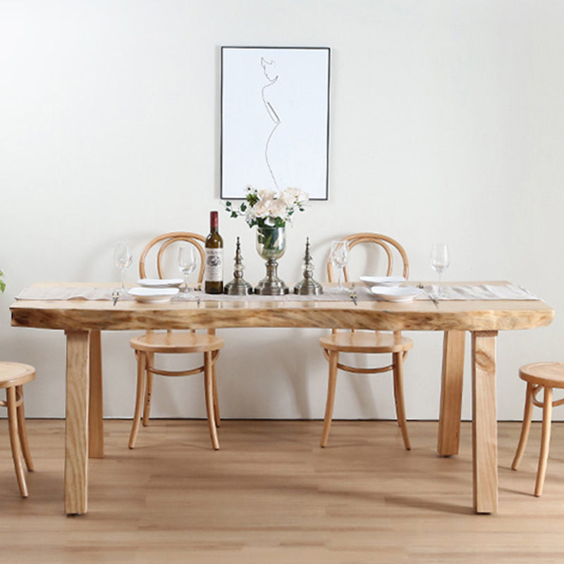 Rectangle Solid Wood Dining Table Simplicity 4 Legs Table for Dining Room Clearhalo ' dining_table' 'Dining Tables & Seating' 'Dining Tables' 'furn' 'furn_dining_table' 'Furniture' 'furniture_dining_table' 'Kitchen & Dining Furniture' 'kitchen&dining_furn' 'kitchen' 'kitchen_dining_table' 3578722