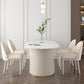 Metal Modern Oval Dining Table Sintered Stone Table for Dining Room and Kitchen Clearhalo ' dining_table' 'Dining Tables & Seating' 'Dining Tables' 'furn' 'furn_dining_table' 'Furniture' 'furniture_dining_table' 'Kitchen & Dining Furniture' 'kitchen&dining_furn' 'kitchen' 'kitchen_dining_table' 3578753
