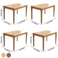 Contemporary Rectangle Dining Table Rubberwood Solid Wood Table with 4 Legs Clearhalo ' dining_table' 'Dining Tables & Seating' 'Dining Tables' 'furn' 'furn_dining_table' 'Furniture' 'furniture_dining_table' 'Kitchen & Dining Furniture' 'kitchen&dining_furn' 'kitchen' 'kitchen_dining_table' 3578762