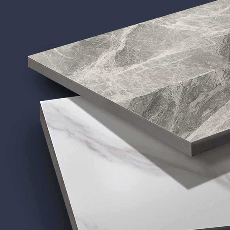 Modern Style Sintered Stone Dining Table Gray Rectangle Table with 4 Legs for Home Clearhalo ' dining_table' 'Dining Tables & Seating' 'Dining Tables' 'furn' 'furn_dining_table' 'Furniture' 'furniture_dining_table' 'Kitchen & Dining Furniture' 'kitchen&dining_furn' 'kitchen' 'kitchen_dining_table' 3578774