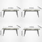 Modern Style Sintered Stone Dining Table Gray Rectangle Table with 4 Legs for Home Clearhalo ' dining_table' 'Dining Tables & Seating' 'Dining Tables' 'furn' 'furn_dining_table' 'Furniture' 'furniture_dining_table' 'Kitchen & Dining Furniture' 'kitchen&dining_furn' 'kitchen' 'kitchen_dining_table' 3578777