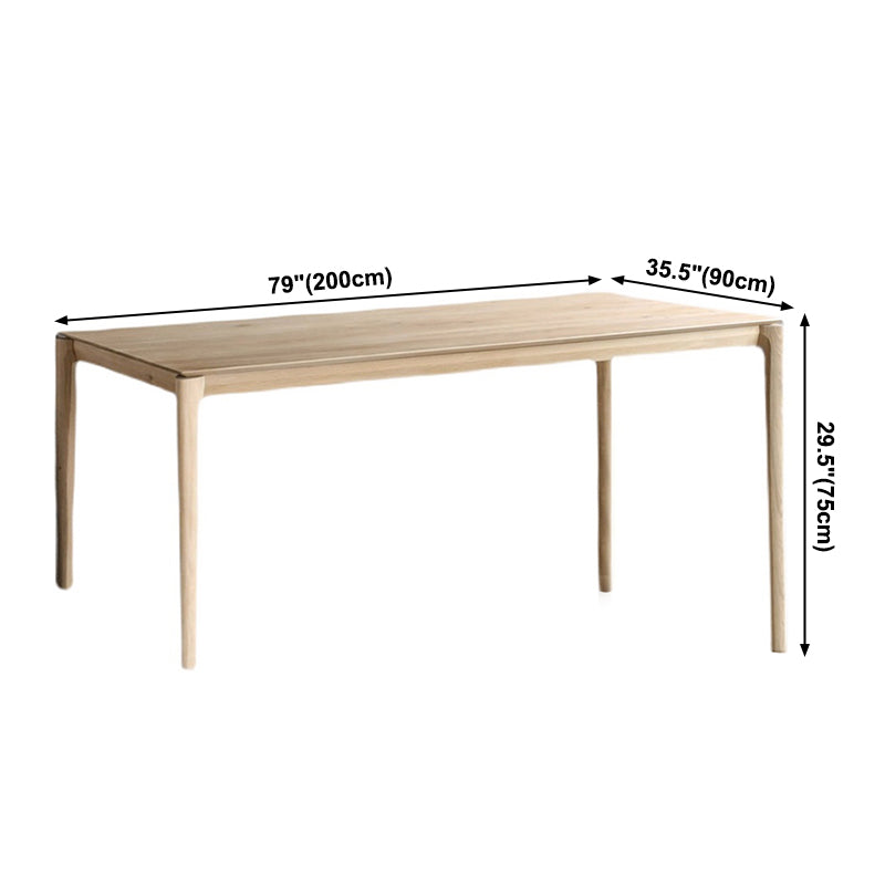 Rectangle 4-foot Home Furniture Solid Wood Dining Table for Dining Room Clearhalo ' dining_table' 'Dining Tables & Seating' 'Dining Tables' 'furn' 'furn_dining_table' 'Furniture' 'furniture_dining_table' 'Kitchen & Dining Furniture' 'kitchen&dining_furn' 'kitchen' 'kitchen_dining_table' 3578784