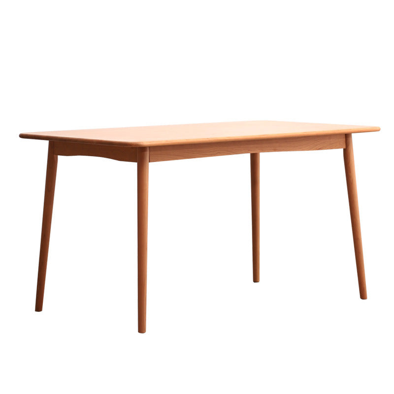 Modern Style Cherry Wooden Dining Table 4 Legs Solid Wood Table for Home Without Chairs Clearhalo ' dining_table' 'Dining Tables & Seating' 'Dining Tables' 'furn' 'furn_dining_table' 'Furniture' 'furniture_dining_table' 'Kitchen & Dining Furniture' 'kitchen&dining_furn' 'kitchen' 'kitchen_dining_table' 3578790