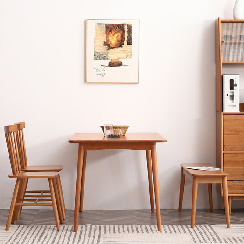 Modern Style Cherry Wooden Dining Table 4 Legs Solid Wood Table for Home Clearhalo ' dining_table' 'Dining Tables & Seating' 'Dining Tables' 'furn' 'furn_dining_table' 'Furniture' 'furniture_dining_table' 'Kitchen & Dining Furniture' 'kitchen&dining_furn' 'kitchen' 'kitchen_dining_table' 3578797