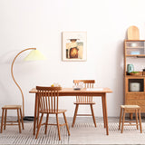 Modern Style Cherry Wooden Dining Table 4 Legs Solid Wood Table for Home Clearhalo ' dining_table' 'Dining Tables & Seating' 'Dining Tables' 'furn' 'furn_dining_table' 'Furniture' 'furniture_dining_table' 'Kitchen & Dining Furniture' 'kitchen&dining_furn' 'kitchen' 'kitchen_dining_table' 3578798