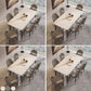 Rectangle Shape Dining Table Sintered Stone Table Modern Style with 4 Legs Clearhalo ' dining_table' 'Dining Tables & Seating' 'Dining Tables' 'furn' 'furn_dining_table' 'Furniture' 'furniture_dining_table' 'Kitchen & Dining Furniture' 'kitchen&dining_furn' 'kitchen' 'kitchen_dining_table' 3578811