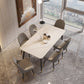 Rectangle Shape Dining Table Sintered Stone Table Modern Style with 4 Legs Clearhalo ' dining_table' 'Dining Tables & Seating' 'Dining Tables' 'furn' 'furn_dining_table' 'Furniture' 'furniture_dining_table' 'Kitchen & Dining Furniture' 'kitchen&dining_furn' 'kitchen' 'kitchen_dining_table' 3578814