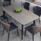 Metal Modern Rectangular Table Sintered Stone Table for Dining Room and Kitchen Clearhalo ' dining_table' 'Dining Tables & Seating' 'Dining Tables' 'furn' 'furn_dining_table' 'Furniture' 'furniture_dining_table' 'Kitchen & Dining Furniture' 'kitchen&dining_furn' 'kitchen' 'kitchen_dining_table' 3578816