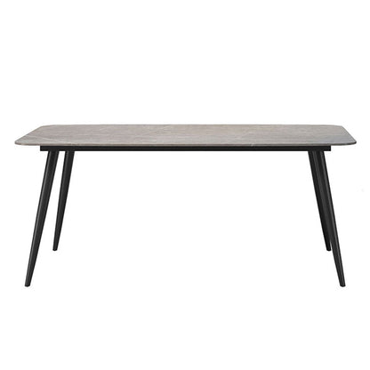 Metal Modern Rectangular Table Sintered Stone Table for Dining Room and Kitchen Without Chairs Clearhalo ' dining_table' 'Dining Tables & Seating' 'Dining Tables' 'furn' 'furn_dining_table' 'Furniture' 'furniture_dining_table' 'Kitchen & Dining Furniture' 'kitchen&dining_furn' 'kitchen' 'kitchen_dining_table' 3578819