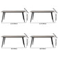 Metal Modern Rectangular Table Sintered Stone Table for Dining Room and Kitchen Clearhalo ' dining_table' 'Dining Tables & Seating' 'Dining Tables' 'furn' 'furn_dining_table' 'Furniture' 'furniture_dining_table' 'Kitchen & Dining Furniture' 'kitchen&dining_furn' 'kitchen' 'kitchen_dining_table' 3578824