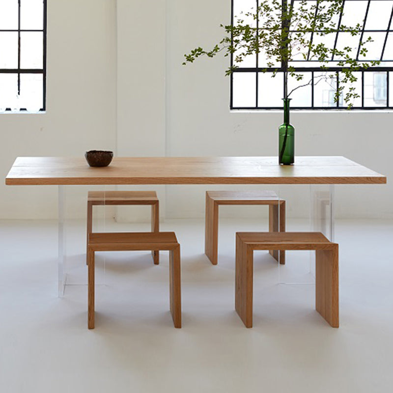 Double Pedestal Dining Table Simple Style Pine Solid Wood Dining Site Table Clearhalo ' dining_table' 'Dining Tables & Seating' 'Dining Tables' 'furn' 'furn_dining_table' 'Furniture' 'furniture_dining_table' 'Kitchen & Dining Furniture' 'kitchen&dining_furn' 'kitchen' 'kitchen_dining_table' 3578828