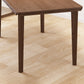 Contemporary Drop-Leaf Dining Table Rubberwood Solid Wood Table with 4 Legs Clearhalo ' dining_table' 'Dining Tables & Seating' 'Dining Tables' 'furn' 'furn_dining_table' 'Furniture' 'furniture_dining_table' 'Kitchen & Dining Furniture' 'kitchen&dining_furn' 'kitchen' 'kitchen_dining_table' 3578851