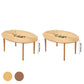 Contemporary Drop-Leaf Dining Table Rubberwood Solid Wood Table with 4 Legs Clearhalo ' dining_table' 'Dining Tables & Seating' 'Dining Tables' 'furn' 'furn_dining_table' 'Furniture' 'furniture_dining_table' 'Kitchen & Dining Furniture' 'kitchen&dining_furn' 'kitchen' 'kitchen_dining_table' 3578857