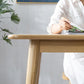 Rectangle White Oak Solid Wood Table Modern Dining Table with 4 Legs for Restaurant Clearhalo ' dining_table' 'Dining Tables & Seating' 'Dining Tables' 'furn' 'furn_dining_table' 'Furniture' 'furniture_dining_table' 'Kitchen & Dining Furniture' 'kitchen&dining_furn' 'kitchen' 'kitchen_dining_table' 3578863