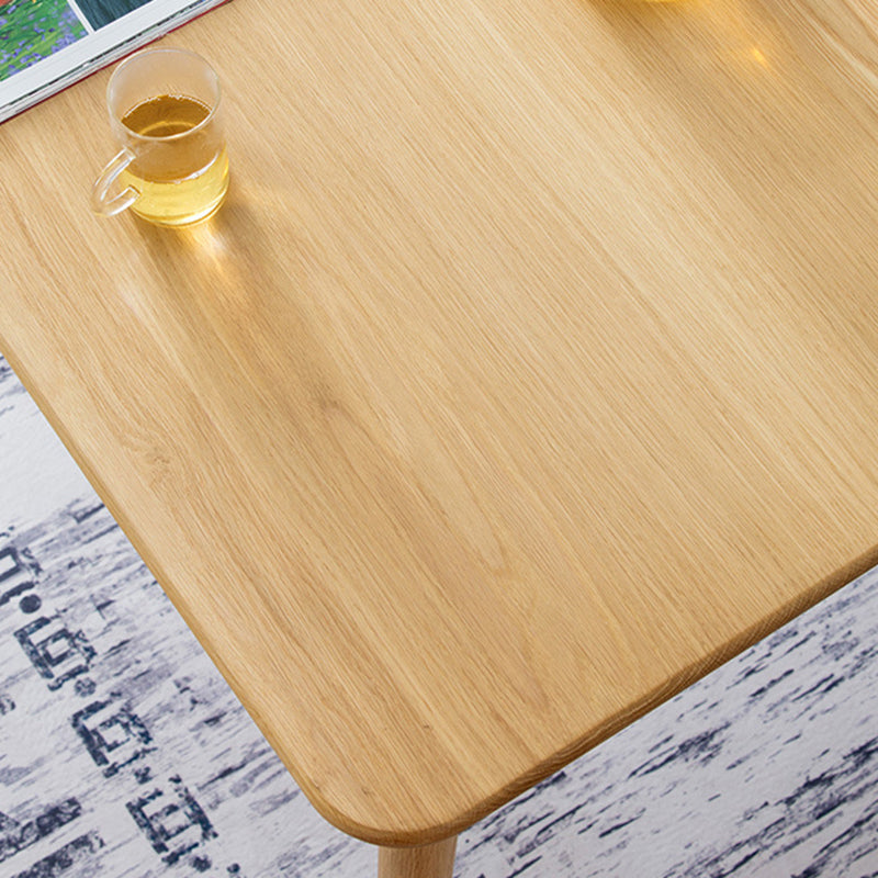 Rectangle White Oak Solid Wood Table Modern Dining Table with 4 Legs for Restaurant Clearhalo ' dining_table' 'Dining Tables & Seating' 'Dining Tables' 'furn' 'furn_dining_table' 'Furniture' 'furniture_dining_table' 'Kitchen & Dining Furniture' 'kitchen&dining_furn' 'kitchen' 'kitchen_dining_table' 3578864