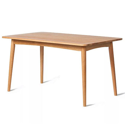 Rectangle White Oak Solid Wood Table Modern Dining Table with 4 Legs for Restaurant Natural Without Chairs Clearhalo ' dining_table' 'Dining Tables & Seating' 'Dining Tables' 'furn' 'furn_dining_table' 'Furniture' 'furniture_dining_table' 'Kitchen & Dining Furniture' 'kitchen&dining_furn' 'kitchen' 'kitchen_dining_table' 3578865