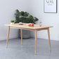Rectangle White Oak Solid Wood Table Modern Dining Table with 4 Legs for Restaurant Clearhalo ' dining_table' 'Dining Tables & Seating' 'Dining Tables' 'furn' 'furn_dining_table' 'Furniture' 'furniture_dining_table' 'Kitchen & Dining Furniture' 'kitchen&dining_furn' 'kitchen' 'kitchen_dining_table' 3578875